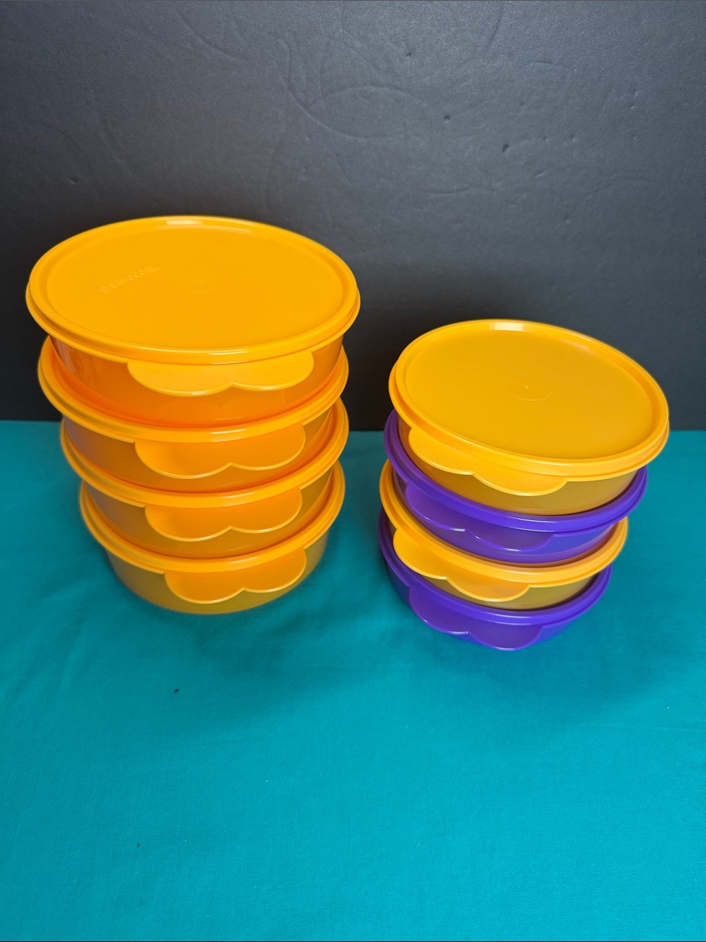Tupperware Wonderlier Bowl Set 8 Pc 700ml 500ml 410ml Mango Purple New